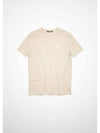 Face Patch Short Sleeve T-Shirt Beige - ACNE STUDIOS - BALAAN 4