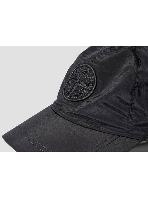 Logo wappen nylon ball cap black - STONE ISLAND - BALAAN 5