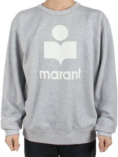 Mikoy Logo Print Sweatshirt Grey - ISABEL MARANT - BALAAN 2