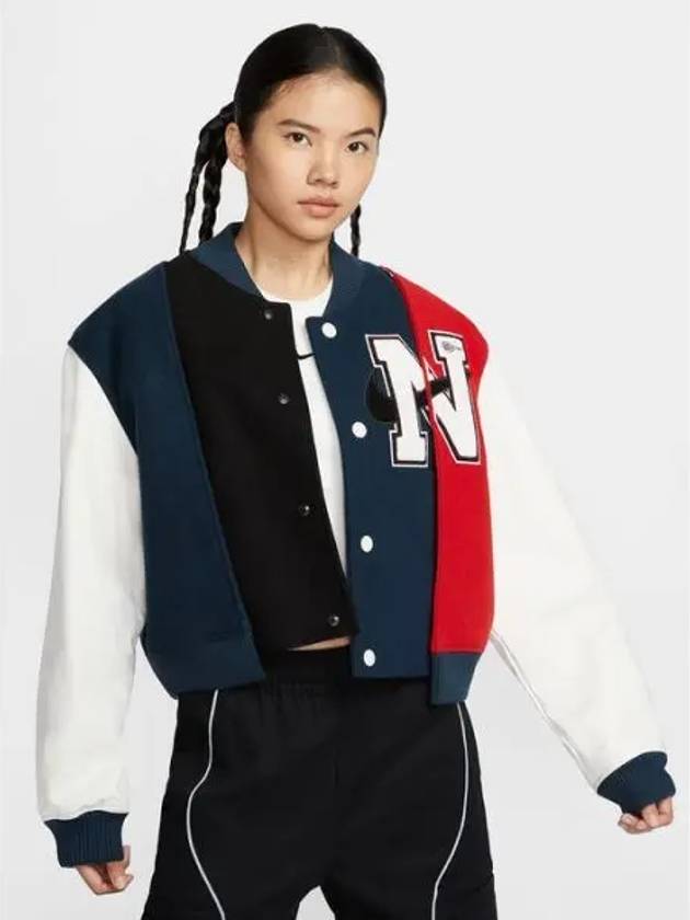 FZ0281 010 AS W NSW YOON OS VARSITY JACKET - NIKE - BALAAN 1