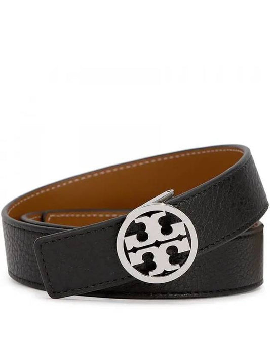 1 Miller Reversible Leather Belt Black Classic Cuoio - TORY BURCH - BALAAN 2