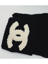 CC Logo Cashmere Knit Gloves Unisex Black - CHANEL - BALAAN 4