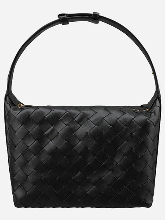 754443 V3IV1 8425 Wallis Mini Tote Bag Black - BOTTEGA VENETA - BALAAN 1