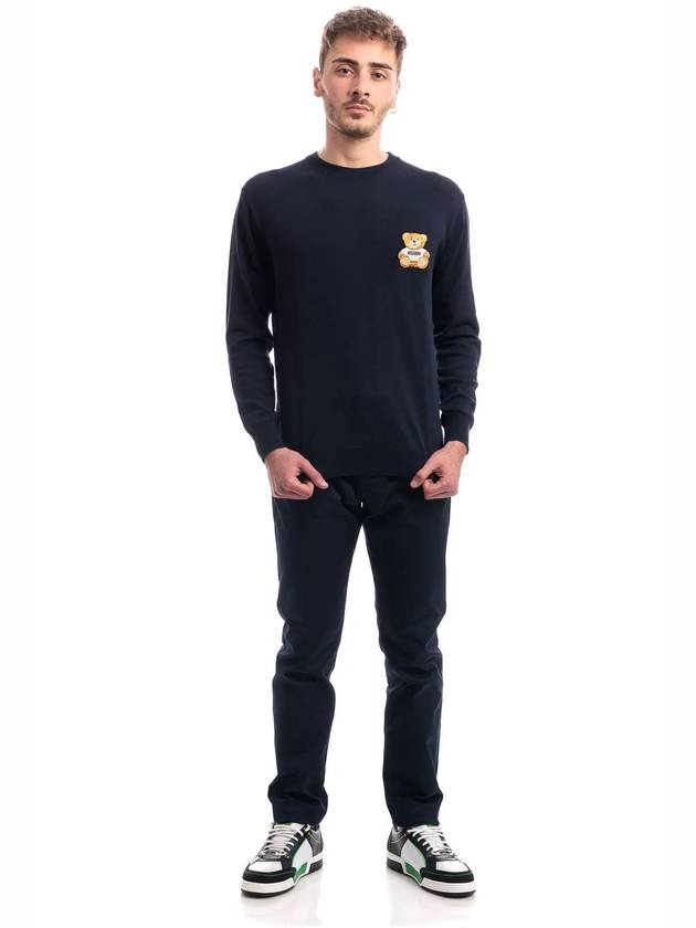 T99 Bear Patch Men Sweater A0902 2001 - MOSCHINO - BALAAN 2