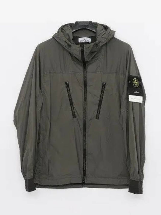 Skin Touch Nylon TC Hooded Jacket Musk Green - STONE ISLAND - BALAAN 2