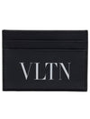 VLTN Logo Print Card Wallet Black - VALENTINO - BALAAN 2