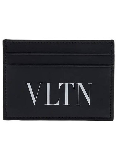 VLTN Logo Print Card Wallet Black - VALENTINO - BALAAN 2