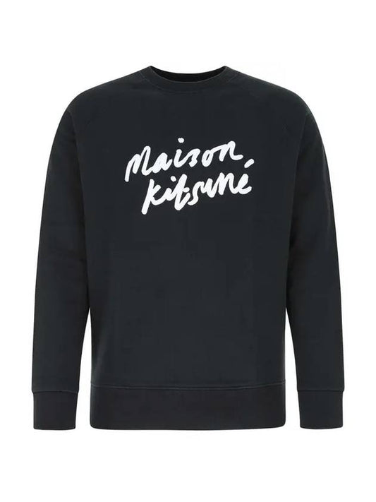 Handwriting Clean Sweatshirt Anthracite - MAISON KITSUNE - BALAAN 1