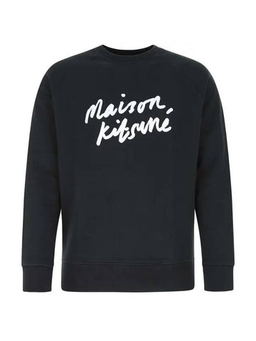 Handwriting Clean Sweatshirt Anthracite - MAISON KITSUNE - BALAAN 1