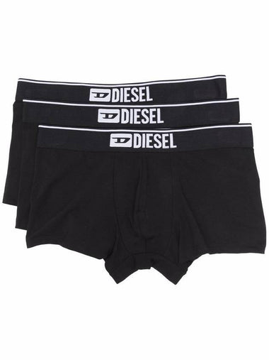 Umbx Damien Plain Boxer Briefs 3 Pack Black - DIESEL - BALAAN 1