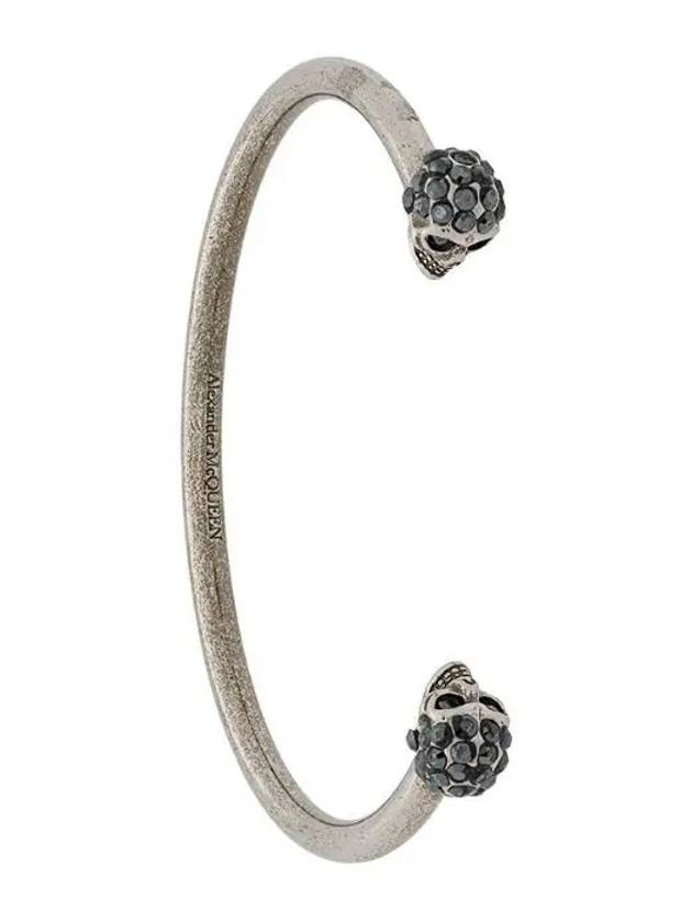 Skull Cubic Bangle Bracelet Silver - ALEXANDER MCQUEEN - BALAAN 3