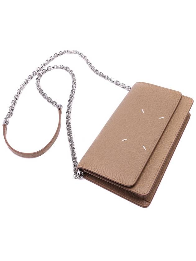 Stitch Large Chain Long Wallet Beige - MAISON MARGIELA - BALAAN 6