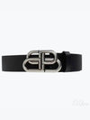 Men's BB Buckle Large Belt Black - BALENCIAGA - BALAAN 2