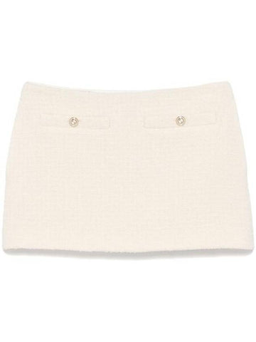 Damier boucl A line skirt ivory - GUCCI - BALAAN 1