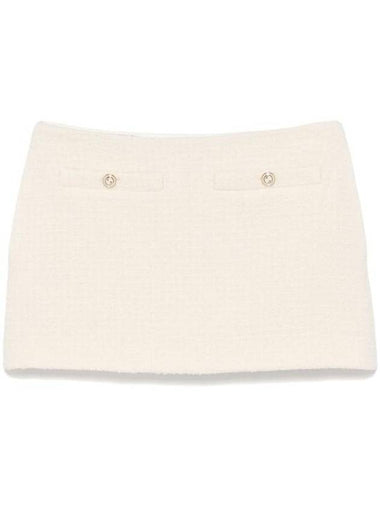 Damier boucl A line skirt ivory - GUCCI - BALAAN 1