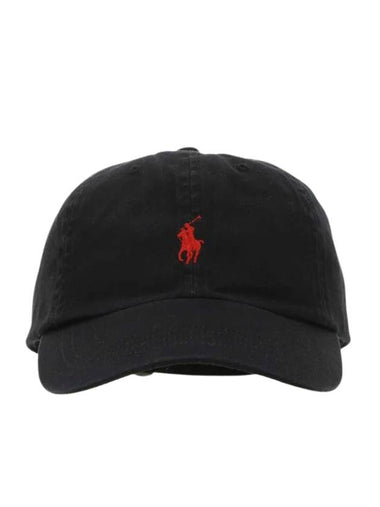 Embroidered Pony Ball Cap Black - POLO RALPH LAUREN - BALAAN 1