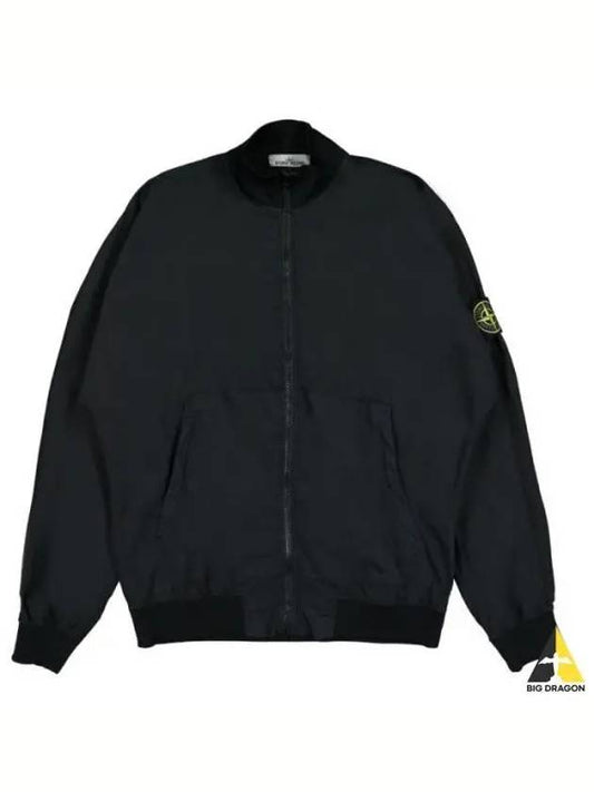 Cotton Nylon Ripstop Bomber Jacket Black - STONE ISLAND - BALAAN 2