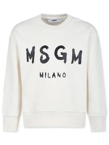 Kids Sketch Logo Sweatshirt Ivory - MSGM - BALAAN 1