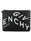 Big Logo Print Clutch Bag Black - GIVENCHY - BALAAN 2