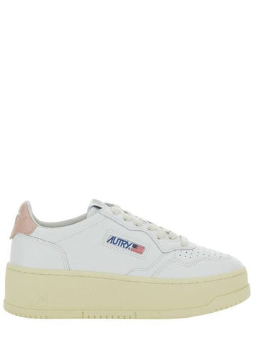 White Low Top Sneakers With Oversized Platform In Leather Woman - AUTRY - BALAAN 1