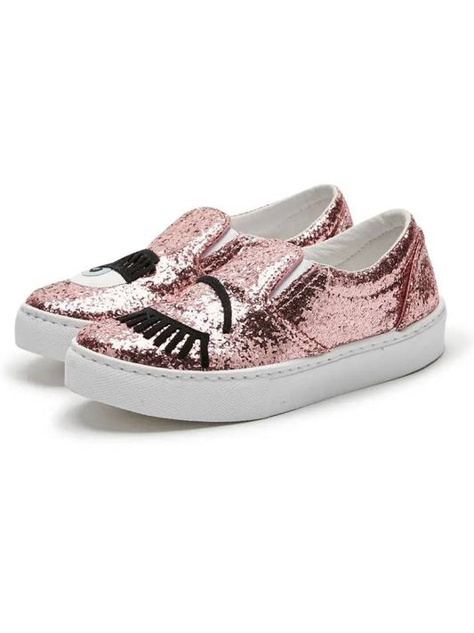 Women s Wink Glitter Pink Slip On CF650 - CHIARA FERRAGNI - BALAAN 1