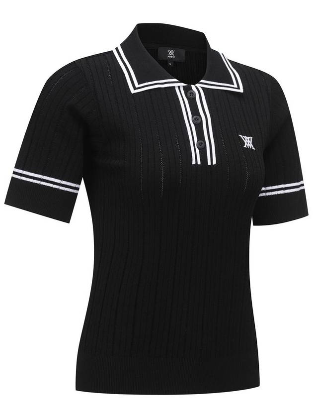 WOMEN COLLARED ESSENTIAL SHORT SWEATERBK - ANEWGOLF - BALAAN 4