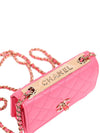 CC Lambskin Chain Mini Cross Bag Hot Pink - CHANEL - BALAAN 7