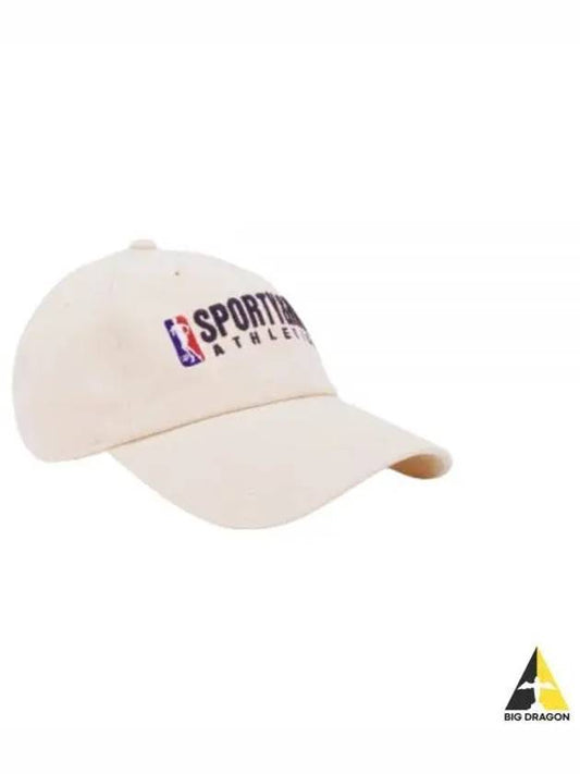 24 Team Logo Hat CreamNavy AC039S410TC - SPORTY & RICH - BALAAN 1