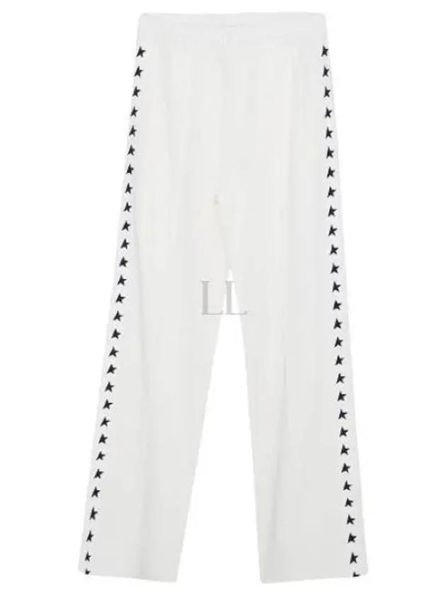 Side Star Logo Track Pants White - GOLDEN GOOSE - BALAAN 2