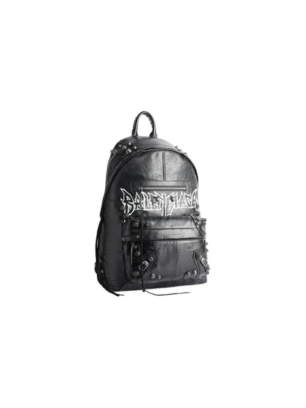 Le Cagole Leather Backpack Black - BALENCIAGA - BALAAN 3