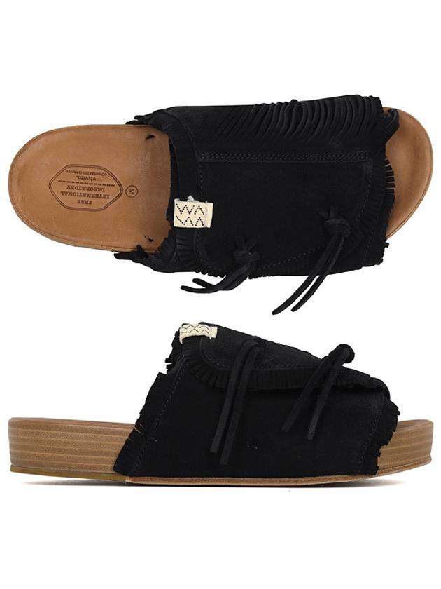 24SS Black Christo Shaman Folk Sandals 0124102002001 BLACK - VISVIM - BALAAN 1