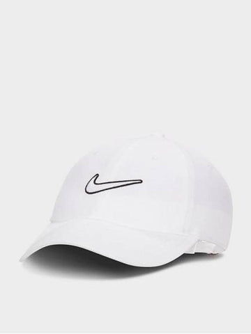 Club Unstructured Swoosh Ball Cap White - NIKE - BALAAN 1