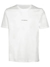 Logo Print Cotton Short Sleeve T-Shirt White - CP COMPANY - BALAAN 2