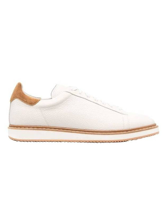 Grained Calfskin Low-Top Sneakers Panama - BRUNELLO CUCINELLI - BALAAN 1