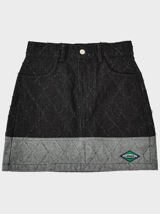 FENCE SWING DENIM MINI SKIRT BLACK - FREAKISH BUILDING - BALAAN 2