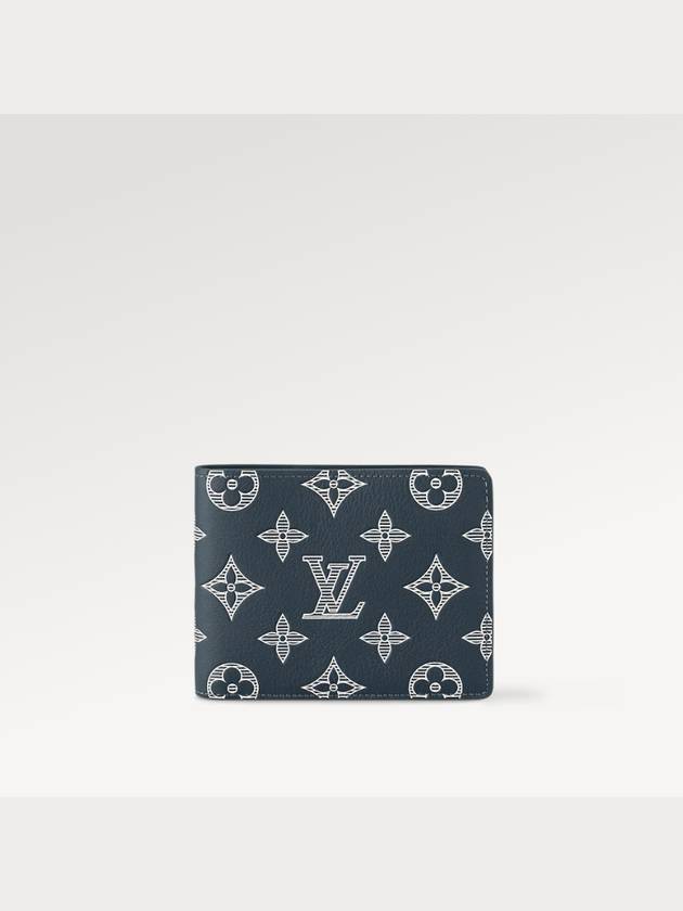 Multiple Half Wallet Navy Blue - LOUIS VUITTON - BALAAN 2