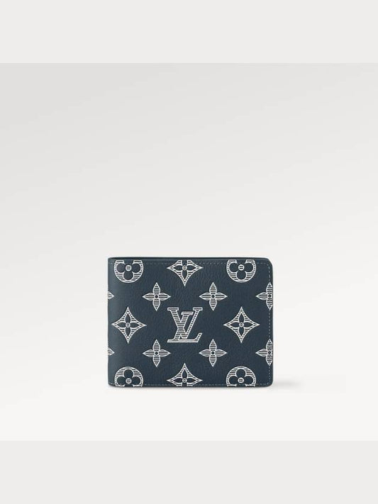 Multiple Half Wallet Navy Blue - LOUIS VUITTON - BALAAN 2