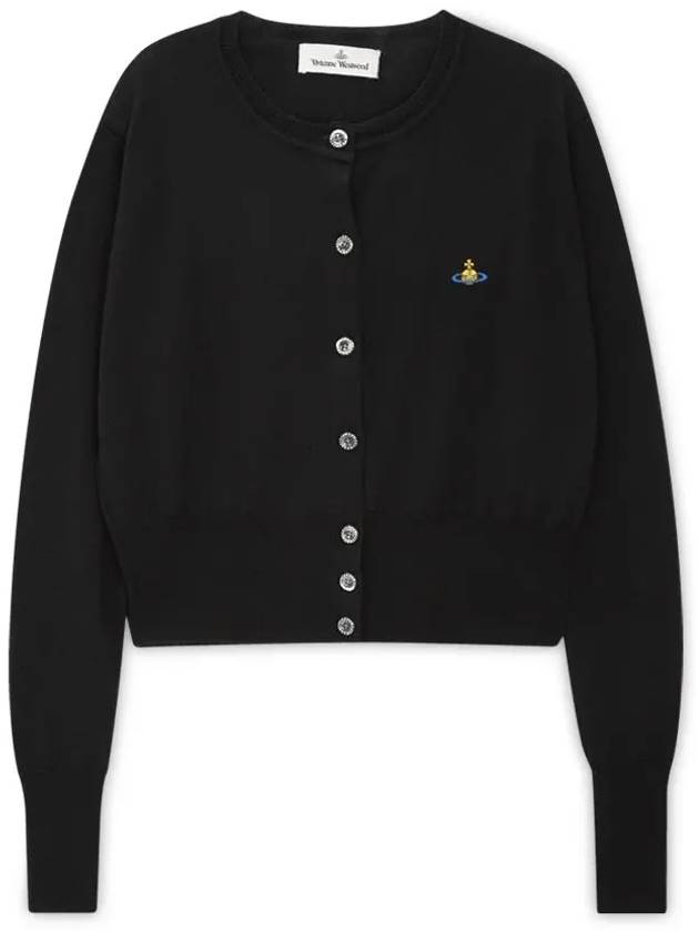 Bea Cropped Cardigan Black - VIVIENNE WESTWOOD - BALAAN 2