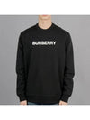 Front Logo Print Sweatshirt Black - BURBERRY - BALAAN 2