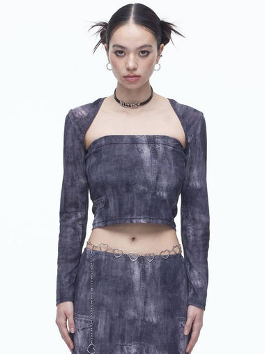 Denim Mesh Bolero BK - DILETTANTISME - BALAAN 1