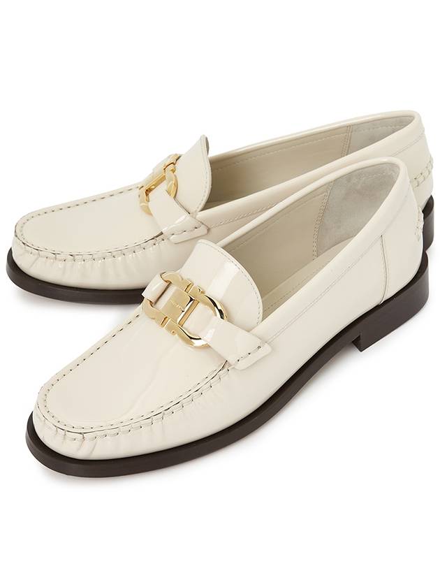 Ferragamo Gancini Women's Loafer MARYAN MASCARPONE 0769303 - SALVATORE FERRAGAMO - BALAAN 1