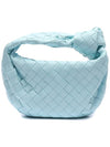 Jodie Intrecciato Small Tote Bag Blue - BOTTEGA VENETA - BALAAN 5