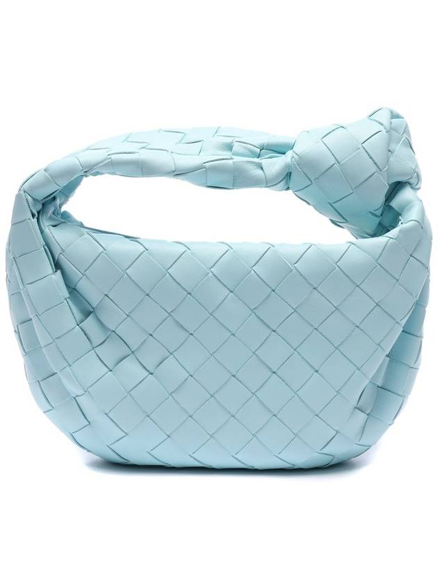 Jodie Intrecciato Small Tote Bag Blue - BOTTEGA VENETA - BALAAN 5