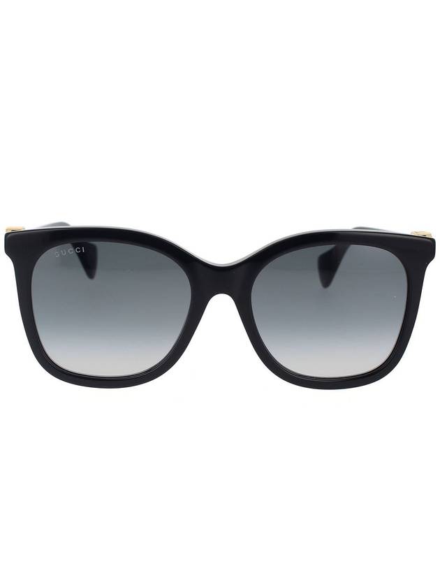 Eyewear Gold Logo Sunglasses Black - GUCCI - BALAAN 2