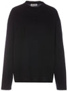 Logo Embroidered Cotton Long Sleeve T-shirt Black - MIU MIU - BALAAN 1