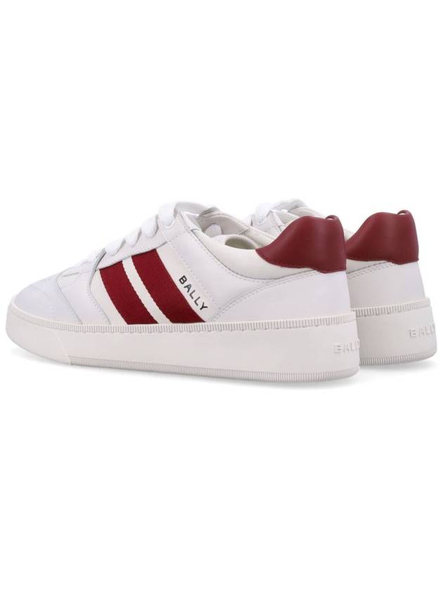 Rebby Leather Low-Top Sneakers White - BALLY - BALAAN 5