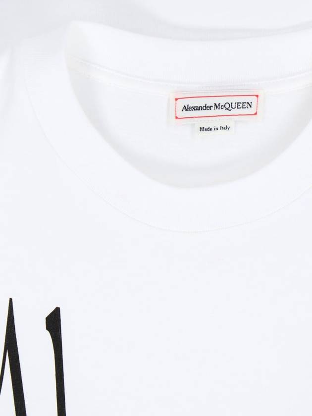 Short Sleeve T-Shirt 781403QZALT 0900 White - ALEXANDER MCQUEEN - BALAAN 4