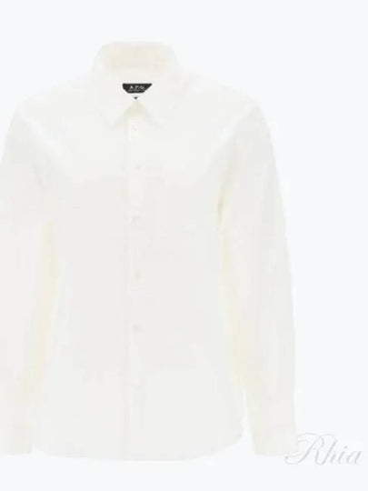 Boyfriend Long Sleeve Shirt White - A.P.C. - BALAAN 2