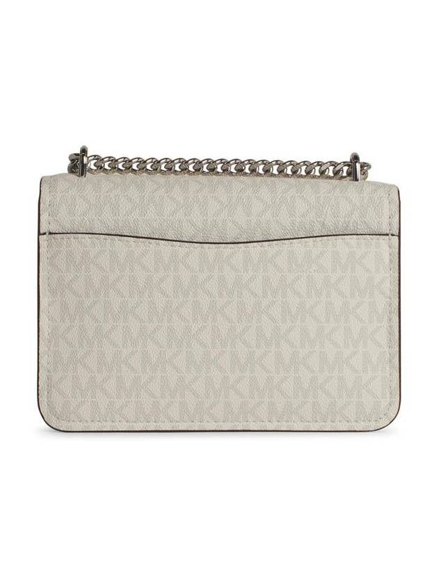 Michael Kors 'Claire' White Leather Crossbody Bag - MICHAEL KORS - BALAAN 3