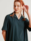 MET Natural Collar Long Dress Green - METAPHER - BALAAN 8
